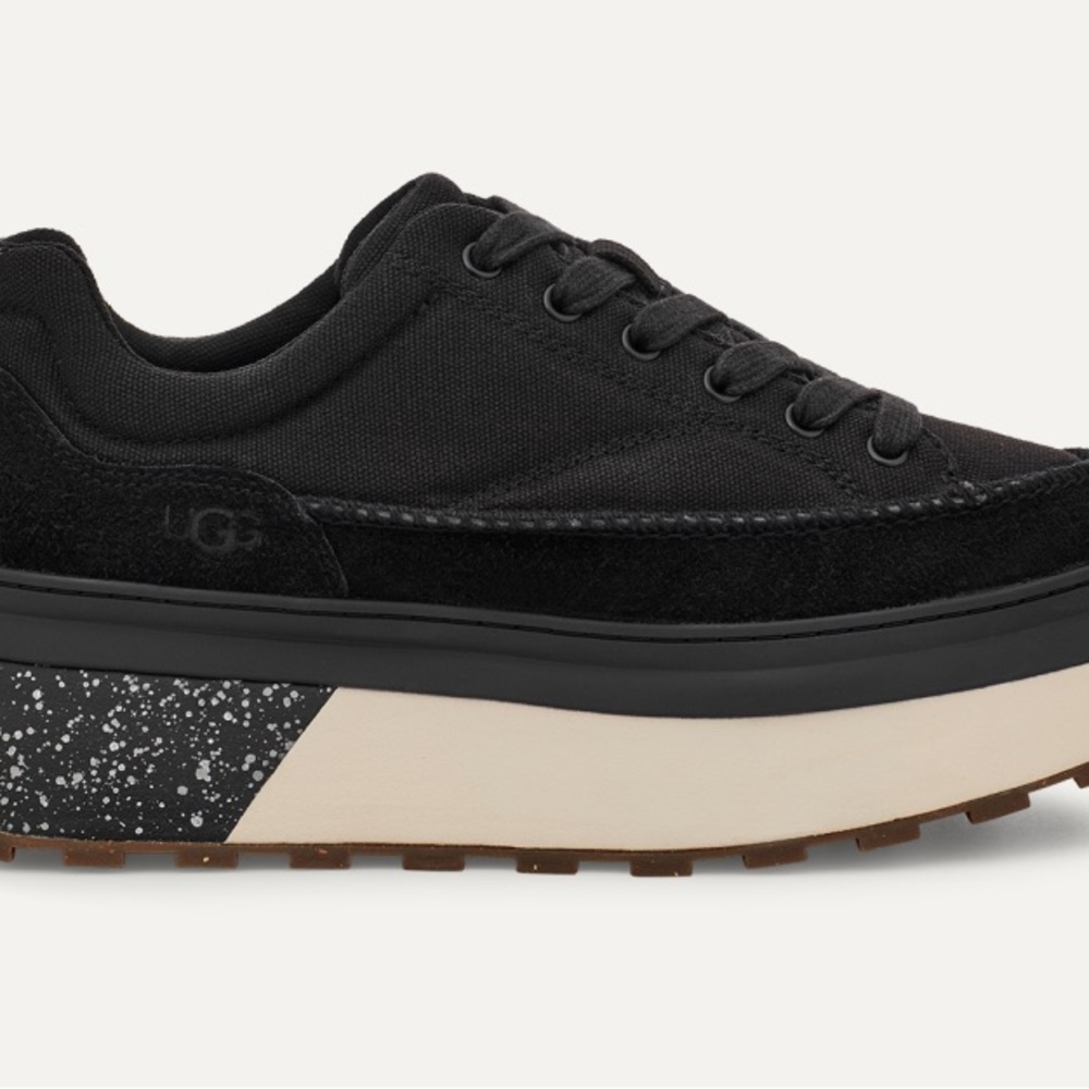 UGG Marin Lace Women's Black Platform Sneakers